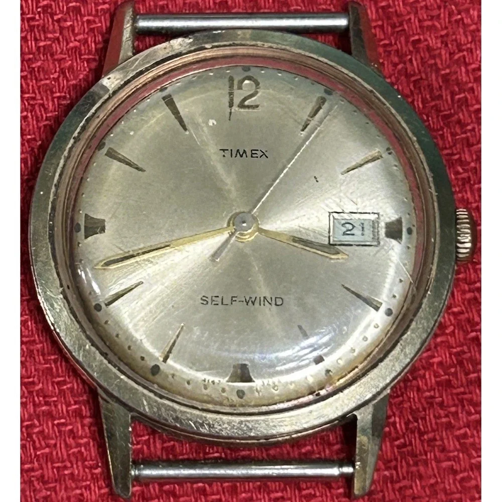 Vintage‎ 1967 Timex Selfwinding Men's Watch NOT WORKING Parts Or Repair AS-IS...